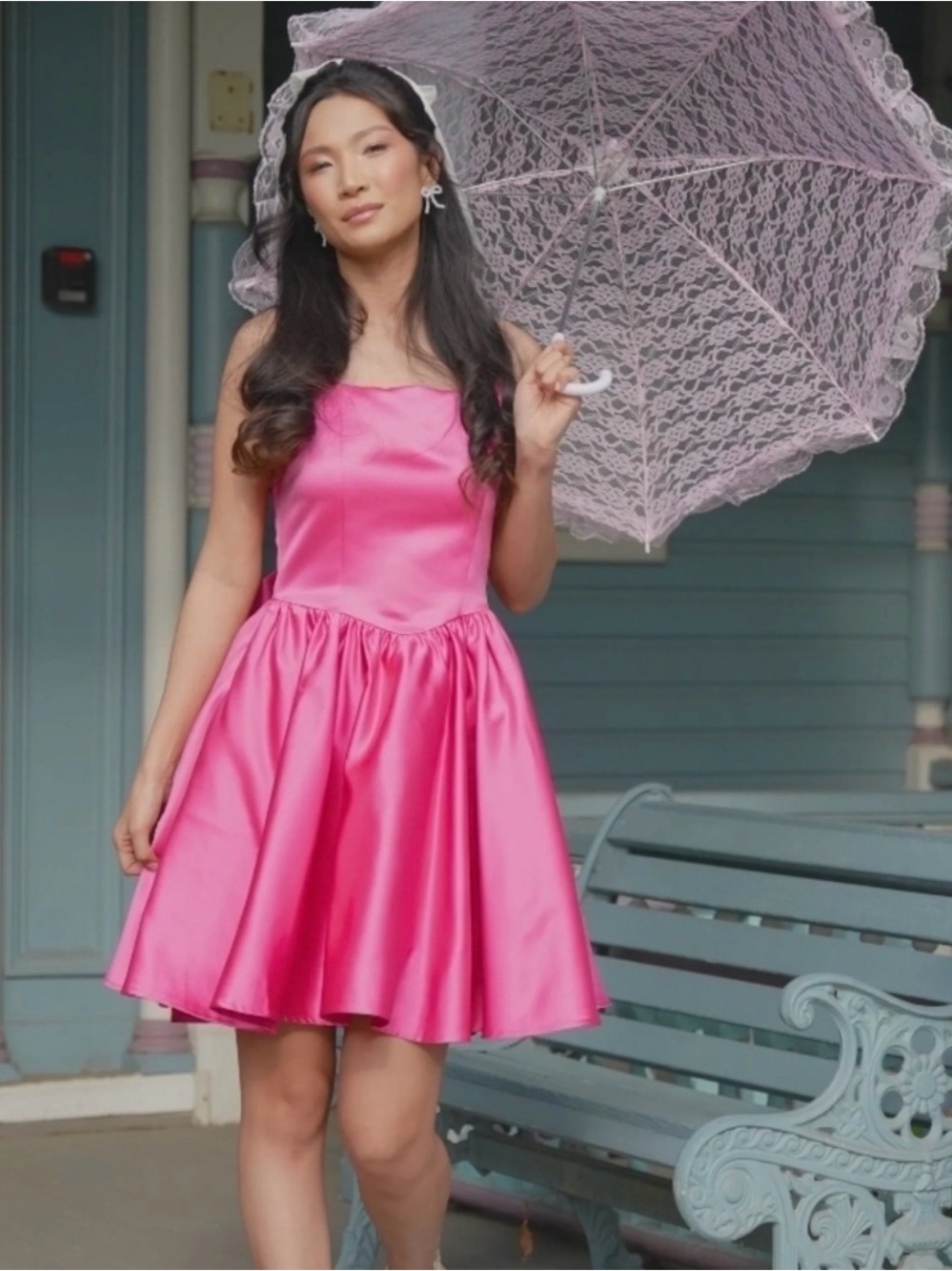 JessaKae Pink Satin Mini Dress - New - Size 4X